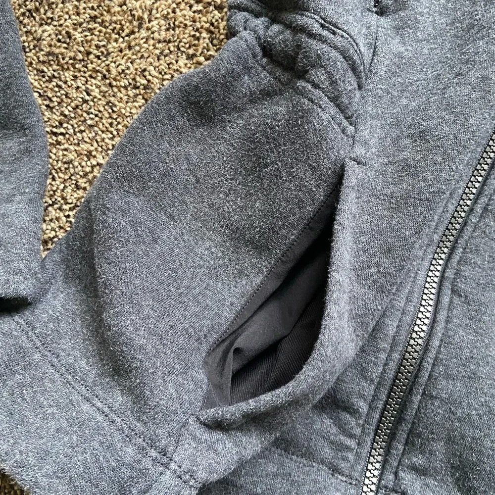 Lululemon Full Zip Dark Grey Sweatshirt Size 4 - Picture 5 of 7